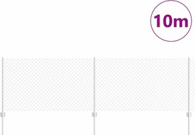 vidaXL Τεντώτο με στήριγμα Ασημί