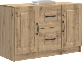 vidaXL Πλαϊνό γραφείο Artisan Δρυς 89 x 34,5 x 57 εκ.