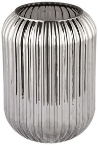 Βάζο Line 329SBL1102 10x20x10cm Fume Aberto Design Γυαλί