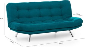 3-Seat Sofa-Bed Misa Sofabed - Petrol Green Petrol Green