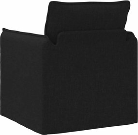 vidaXL Καναπές Μαύρο 75 x 82 x 85 εκ ύφασμα