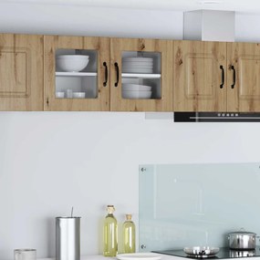 vidaXL Ραφιέρα τοίχου PORTO 2 pcs Artisan Oak Επεξεργασμένο ξύλο