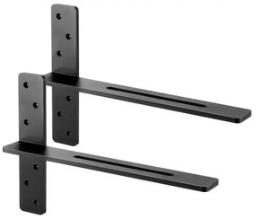 VEVOR 2 Pcs Shelf Brackets 18 inch / 457.2 mm Heavy Duty Floating Shelf Brackets