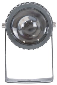 GloboStar SPOT-FENIA 90137 Σποτ Φωτισμου Wall Washer LED 10W 1000lm 5° DC 24V DMX512 Αδιάβροχο IP65 D7 x H12cm RGB - Γκρι Ανθρακί - 3 Years Warranty - 90137