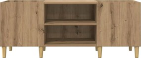 vidaXL Ντουλάπι δίσκων βινυλίου Artisan Oak 121 x 38 x 48 cm