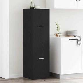 vidaXL Ντουλάπι Αποθήκης Μαύρης Βελανιδιάς 40x41x144,5 εκ Επεξεργασμένου Ξύλου