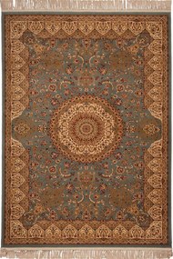 Χαλί Isfahan 2879A Blue-Cream Βιοκαρπέτ 133X190cm
