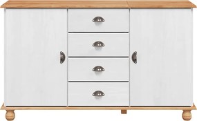 vidaXL Πλαϊνό γραφείο ASKIM 133,5 x 40 x 79 εκ. Μασίφ ξύλο πεύκου