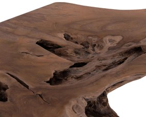 Κονσόλα GRIMAL Ξύλο Teak (Ρίζα) Φυσικό 125x46x80Υ εκ. 125x46x80 εκ.