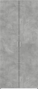 vidaXL Ντουλάπι Γκρι Σκυροδέματος 80x42,5x185 εκ. Επεξεργασμένο Ξύλο