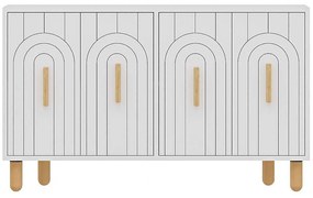 Μπουφές Tiger 327ODS1296 120x29,6x73,6cm White-Oak Particle Board, Melamine