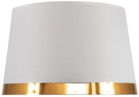 Καπέλο Φωτιστικού Ε27 Φ33cm Ύφασμα SPC 40 Arlight -284111-Λευκό-Χρυσό 0284111