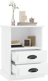 vidaXL Κομοδίνο Λευκό 43 x 36 x 60 εκ.