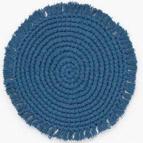 Σουπλά Vera LBTCAVERA38AZU Φ38cm Blue Calma House 100% Cotton