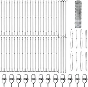vidaXL Στύλος Περιφράξεων Γαλβανισμένο 100 x 0,8 μ Ατσάλι