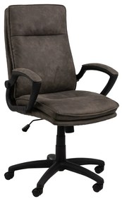 Καρέκλα γραφείου Oakland 541, Ανθρακί, 115x67x70cm, 14 kg, Με μπράτσα, Με ρόδες, Μηχανισμός καρέκλας: Κλίση | Epipla1.gr
