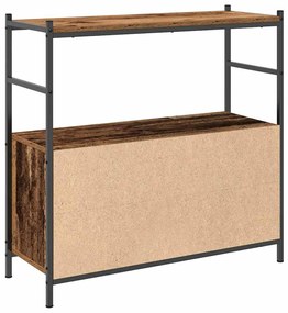 vidaXL Ράφι Βιβλίων Καπνιστή δρυς 80 x 30 x 78.5 εκ Επεξεργασμένο ξύλο