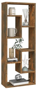vidaXL Ραφιέρα Τοίχου Καπνιστή Δρυς 36x16x90 εκ. Επεξεργασμένο Ξύλο