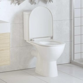 VidaXL Κάλυμμα Λεκάνης με Soft Close & Quick Release Λευκό