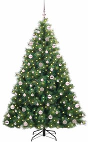 vidaXL Τεχνητό Χριστουγεννιάτικο Δέντρο Πράσινο 210 cm ΠΕ και PVC