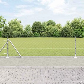 vidaXL Hexagon Φράχτης 0.4x100 μ Γαλβανισμένο Ατσάλι