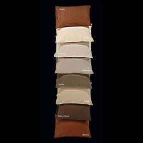 Σεντόνι Unicolor  Cigar Brown Nima Υπέρδιπλo 240x260cm 100% Βαμβάκι
