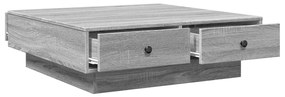 vidaXL Τραπεζάκι Σαλονιού Γκρι Sonoma 90x90x28 εκ. Επεξεργασμένο Ξύλο