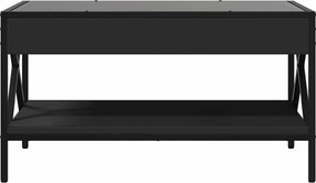 vidaXL Τραπεζάκι Σαλονιού Infinity LED Μαύρο 70x50x38 εκ.