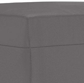vidaXL Υποπόδιο Γκρι 60x50x41 εκ. από Συνθετικό Δέρμα