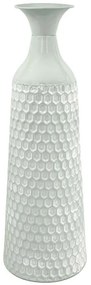 Βάζο 168-125-034 22x68cm Mint-White Μέταλλο