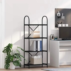 vidaXL Ράφι Βιβλίων Μαύρη δρυς 60 x 30 x 146 εκ Επεξεργασμένο ξύλο