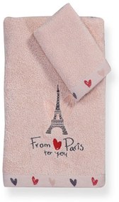 Πετσέτα Παιδική From Paris Σετ 2τμχ Pink Nef-Nef Towels Set 100% Βαμβάκι