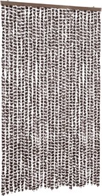 vidaXL Σήτα Εντόμων Καφέ / Λευκό 118x220 εκ. από Σενίλ