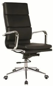 Καρέκλα γραφείου Mesa 363, Μαύρο, 116x55x66cm, 15 kg, Με μπράτσα, Με ρόδες, Μηχανισμός καρέκλας: Κλίση | Epipla1.gr