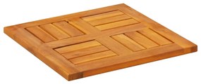 Επιφάνεια Τραπεζιού Τετράγωνη 40x40x2 εκ. Μασίφ Ξύλο Ακακίας - Καφέ