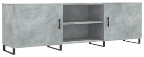vidaXL Έπιπλο Τηλεόρασης Γκρι Σκυροδέματος 150x30x50 εκ. Επεξ. Ξύλο
