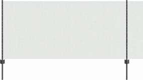 vidaXL Εξαγωνική Φράχτη με Στύλο 25 x 1 m PVC-Επικαλυμμένο Ατσάλι Γκρι