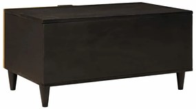 vidaXL Τραπεζάκι σαλονιού Μαύρο και Χρυσό 80 x 50 x 40 cm