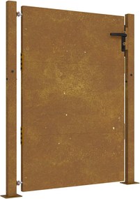 vidaXL Πόρτα Κήπου 100x125 εκ. από Ατσάλι Corten