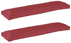 vidaXL Σετ Μαξιλαριών Πάγου 2 pcs Μπορντό 150 x 40 x 8 εκ.