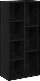 vidaXL Βιβλιοθήκη Μαύρη Οξυά 50 x 25 x 102 εκ