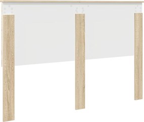 vidaXL Κεφαλάρι με κεφαλάρι Δρύς Sonoma 150 cm Επεξεργασμένο ξύλο