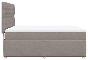 ΚΡΕΒΑΤΙ BOXSPRING ΜΕ ΣΤΡΩΜΑ TAUPE 160X200 ΕΚ. ΥΦΑΣΜΑΤΙΝΟ 3293642