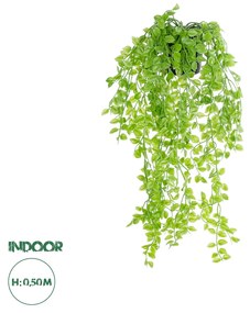 Artificial Garden HANGING PEACH LEAF 20880 - Τεχνητό Κρεμαστό Διακοσμητικό Φυτό Φύλλο Ροδακινιάς  Φ20 x Y50cm