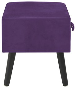 vidaXL Κομοδίνα 2 τεμ. Σκούρο Μοβ 40 x 35 x 40 εκ. Βελούδινα