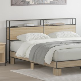 vidaXL Κεφαλάρι Αποθήκης Sonoma Oak 180 εκ. Επεξεργασμένο ξύλο