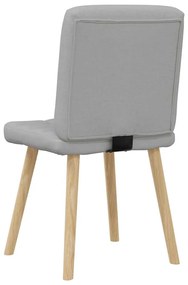 vidaXL Καρέκλες τραπεζαρίας 4 τεμ Cloud Grey Fabric