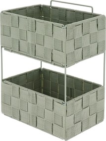 Ραφιέρα Μπάνιου Διπλή (20.5x13x28) T-D Sage Green 84230144