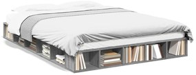 vidaXL Πλαίσιο Κρεβατιού Γκρι Sonoma 160x200 εκ. Επεξεργασμένο Ξύλο