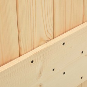 vidaXL Συρόμενη Πόρτα 2 pcs 80 x 210 cm Μασίφ Ξύλο Πεύκου